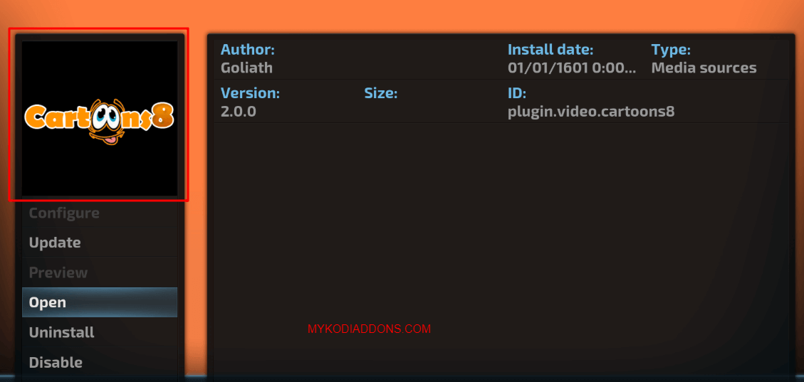 How to Install Cartoons8 Kodi addon on Krypton