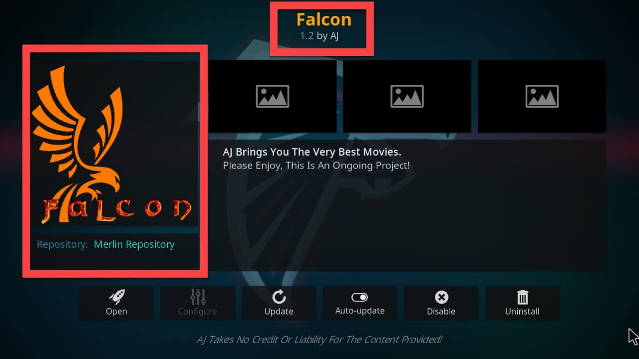 Falcon Kodi