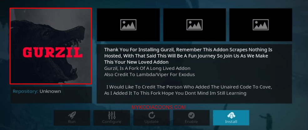 How to Install Gurzil Kodi addon on Krypton 2018