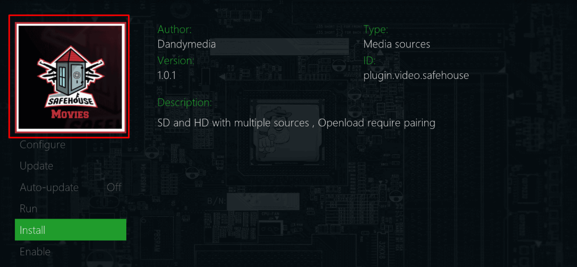 How to Install Safehouse Movies Kodi addon on Krypton