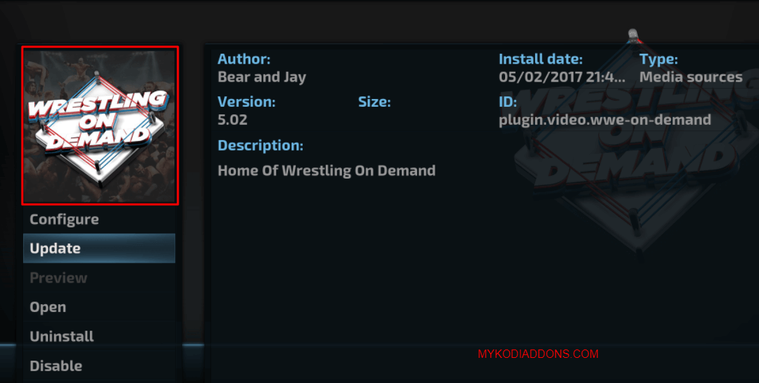 How to Install Wrestling on Demand Kodi addon on Krypton and Firestick