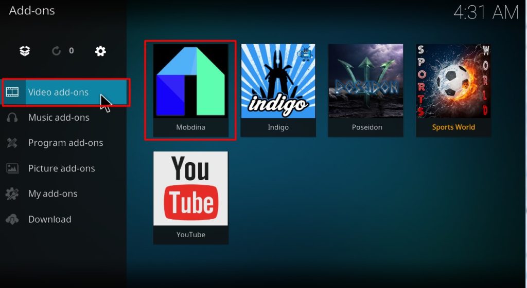 How to Install Mobdina Kodi Addon