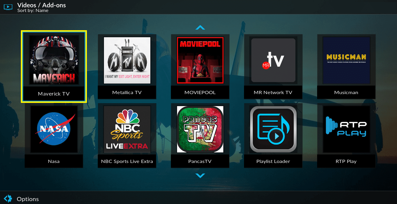 maverick tv kodi addon update