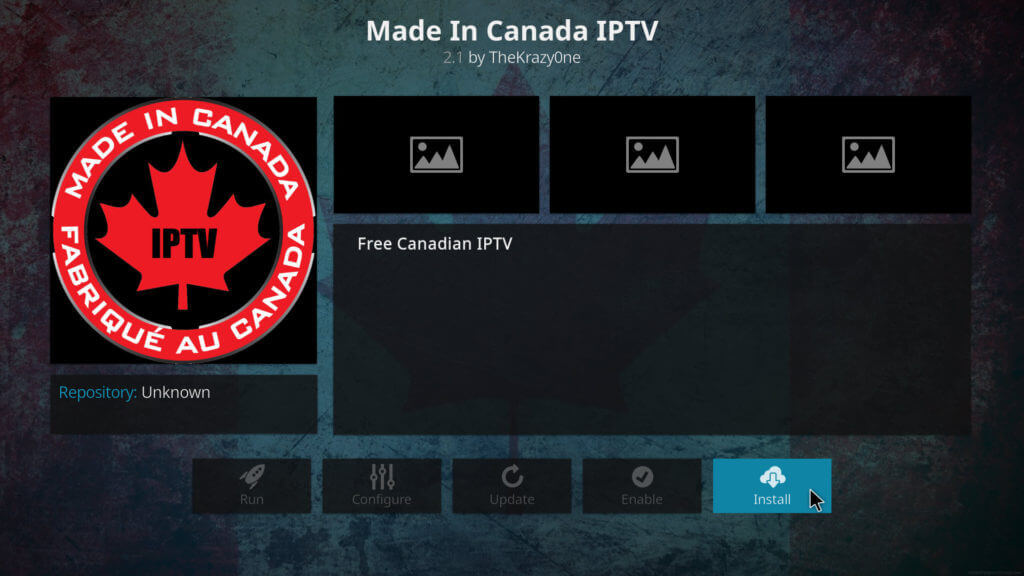 How to Install Made In Canada Kodi Iptv Addon on Krypton