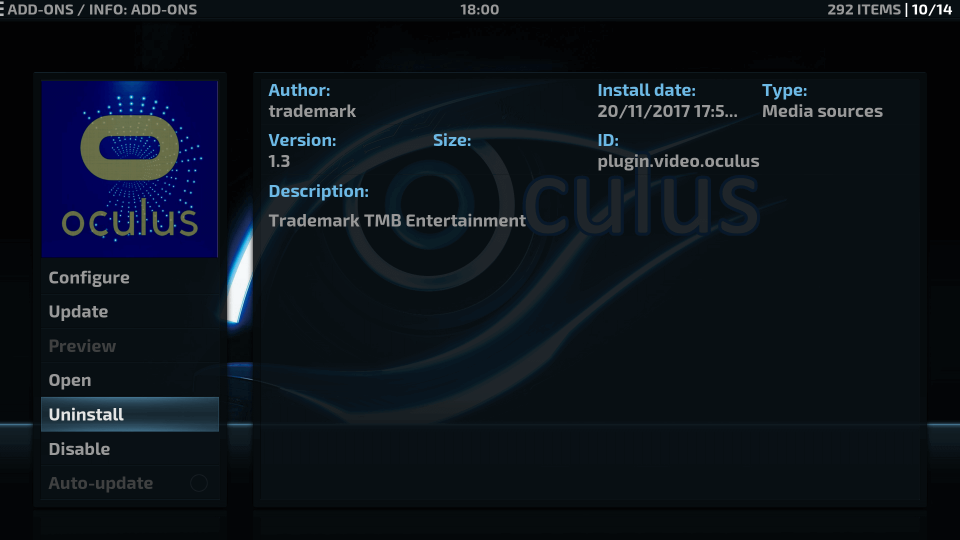 How to Install Oculus Kodi addon on krypton