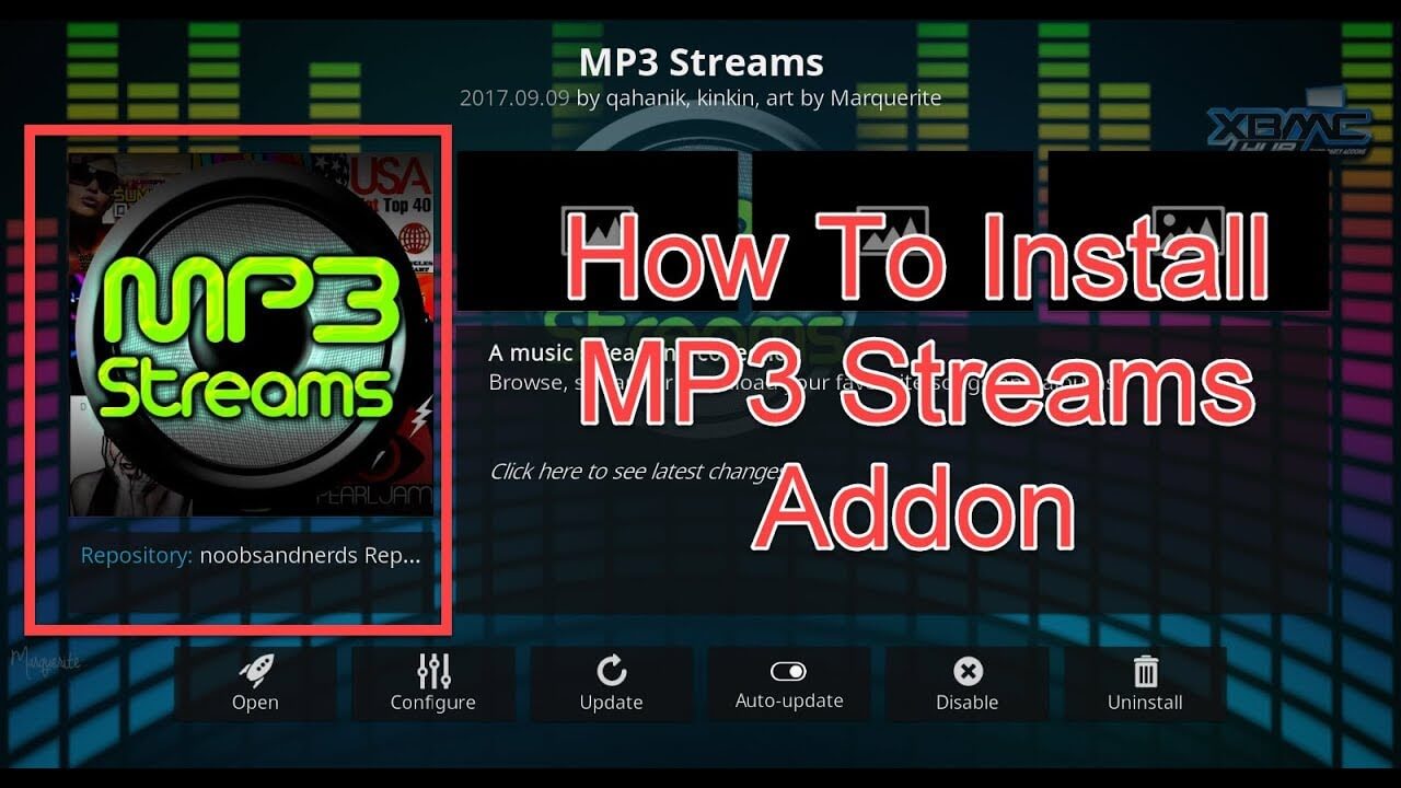 How to install MP3 Streams Kodi addon on krypton