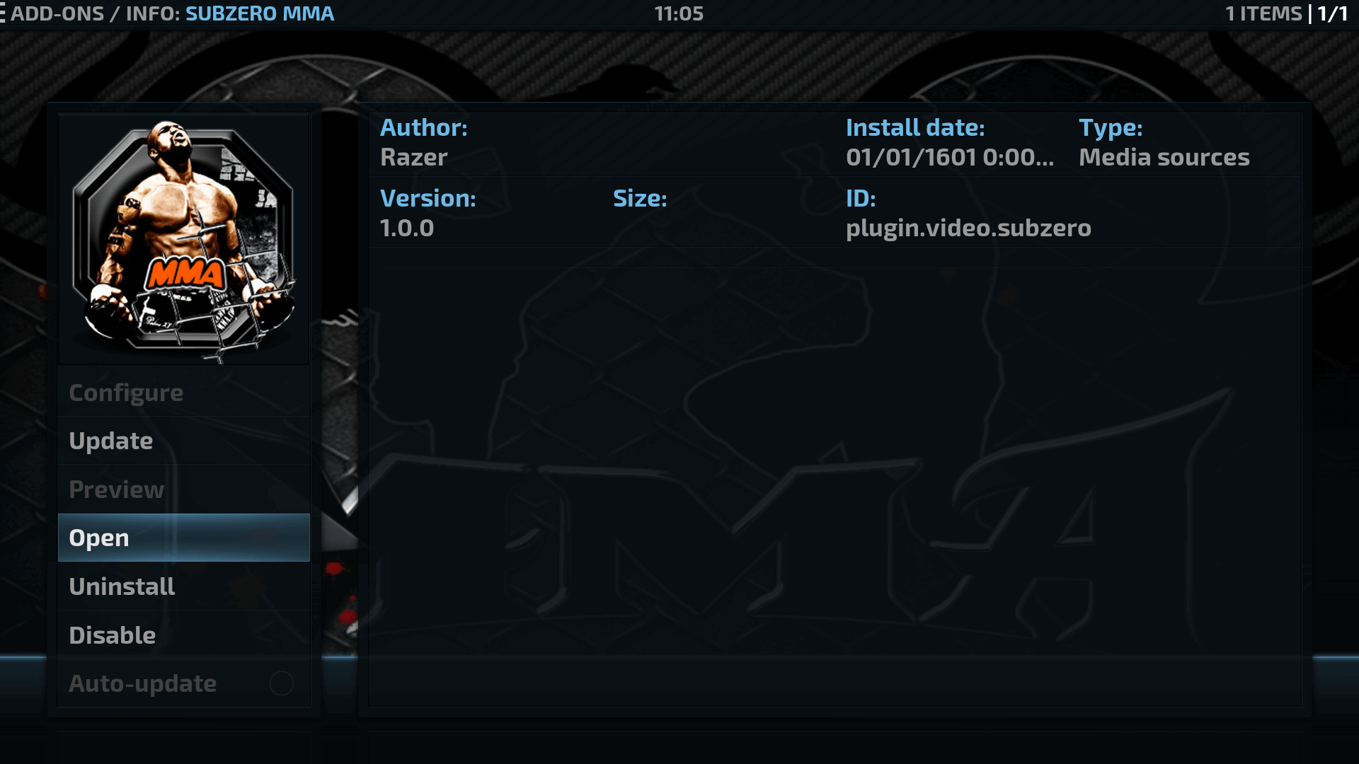 How to Install SubZero MMA Kodi addon on Krypton
