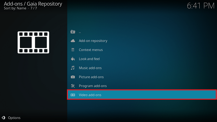 Video Addons from Gaia Repository