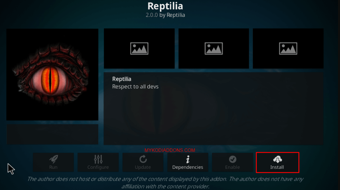 How to Install Reptilia Kodi addon on Krypton & firestick