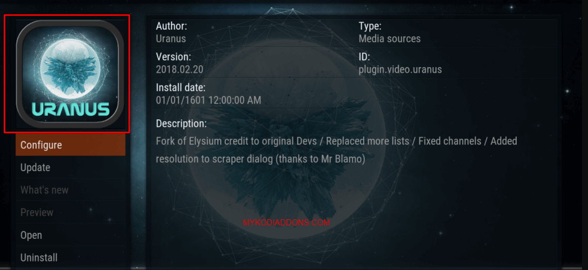 How to Install Uranus Kodi addon on Krypton & Firestick