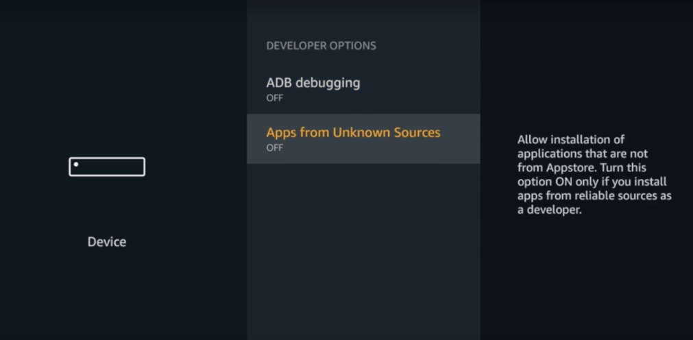Enable Unknown Sources