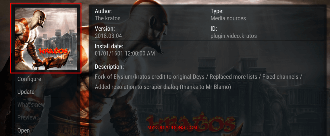 How to Install The Kratos Kodi addon on Krypton 2018