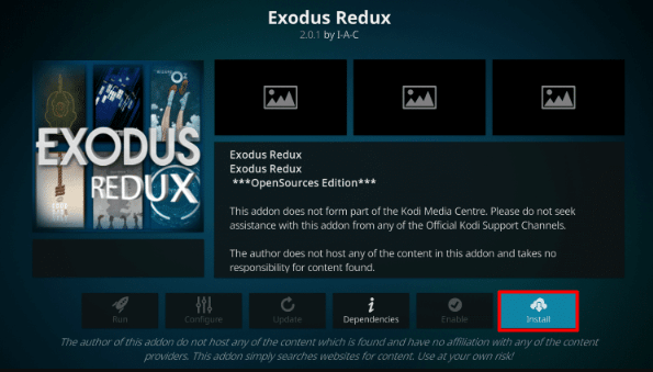 install exodus redux