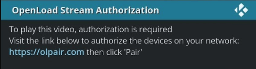 Fix Olpair Error Kodi