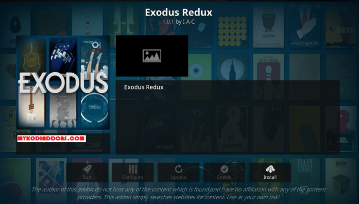 add exodus redux to kodi