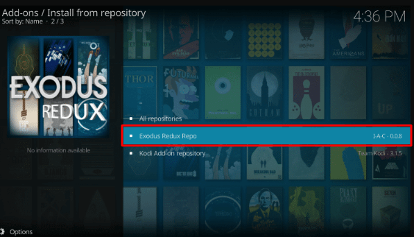 exodus redux on kodi