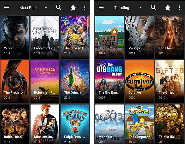 Cyberflix TV voor Android