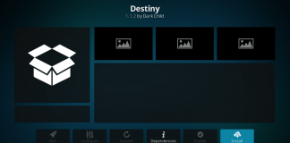 Install Destiny Addon