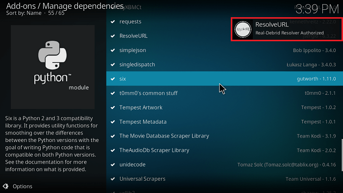 setting up a real debrid account for kodi