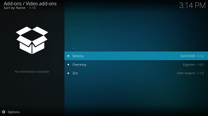 Select Destiny Kodi Addon