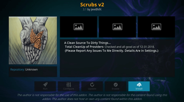 Install Scrubs Kodi Addon