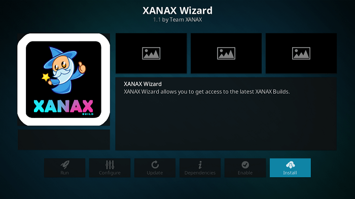 Install Xanax Wizard