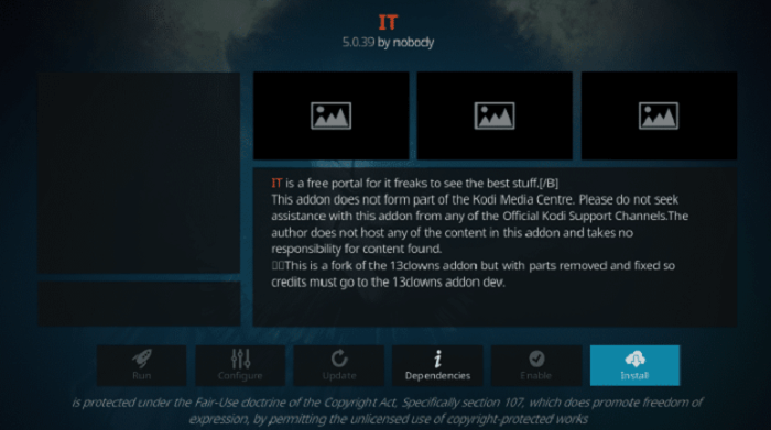 How to Install IT Kodi Addon