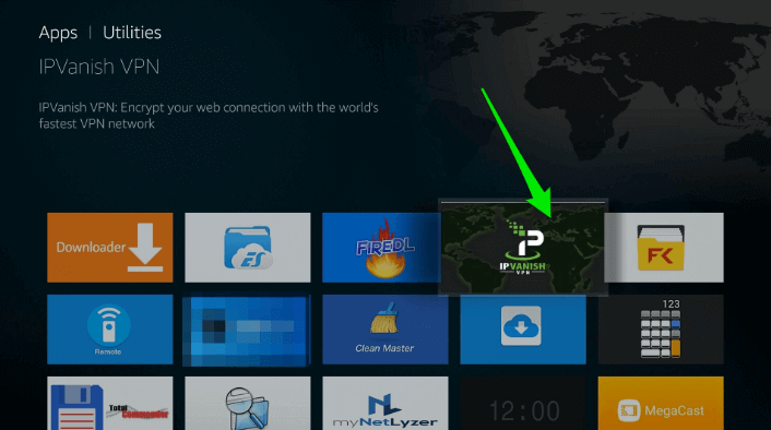IPVanish APK for Firestick