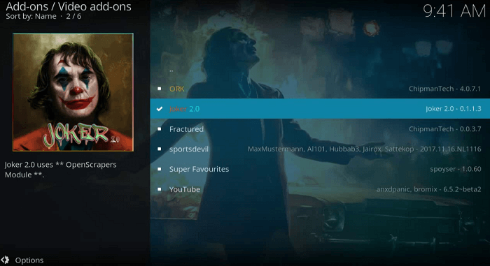 Joker 2.0 Kodi Addon